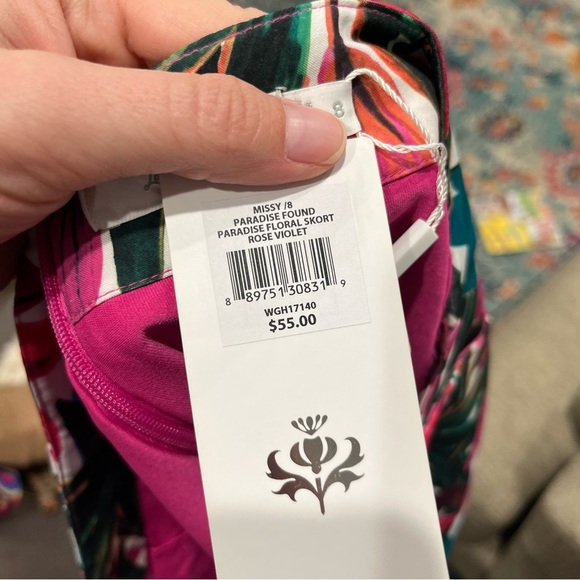 Lady Hagen Skirt Women's 8 Skort Paradise Found Golf Preppy Resortwear NWT - Picture 5 of 5